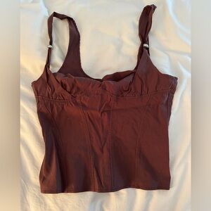 Brown I am Gia top. Size large